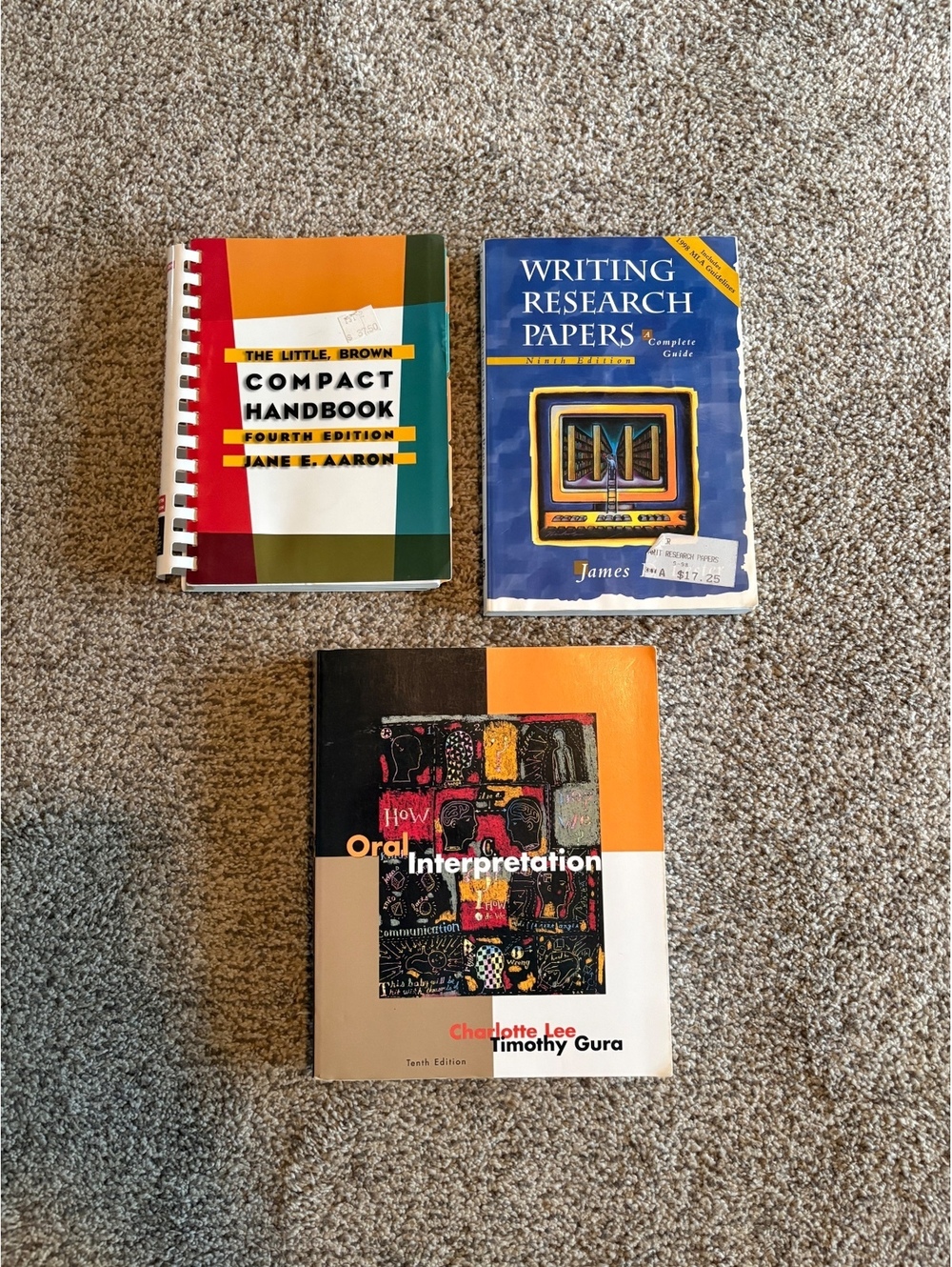 College Writing Research & Communication Book Lot 3 Books Textbook
